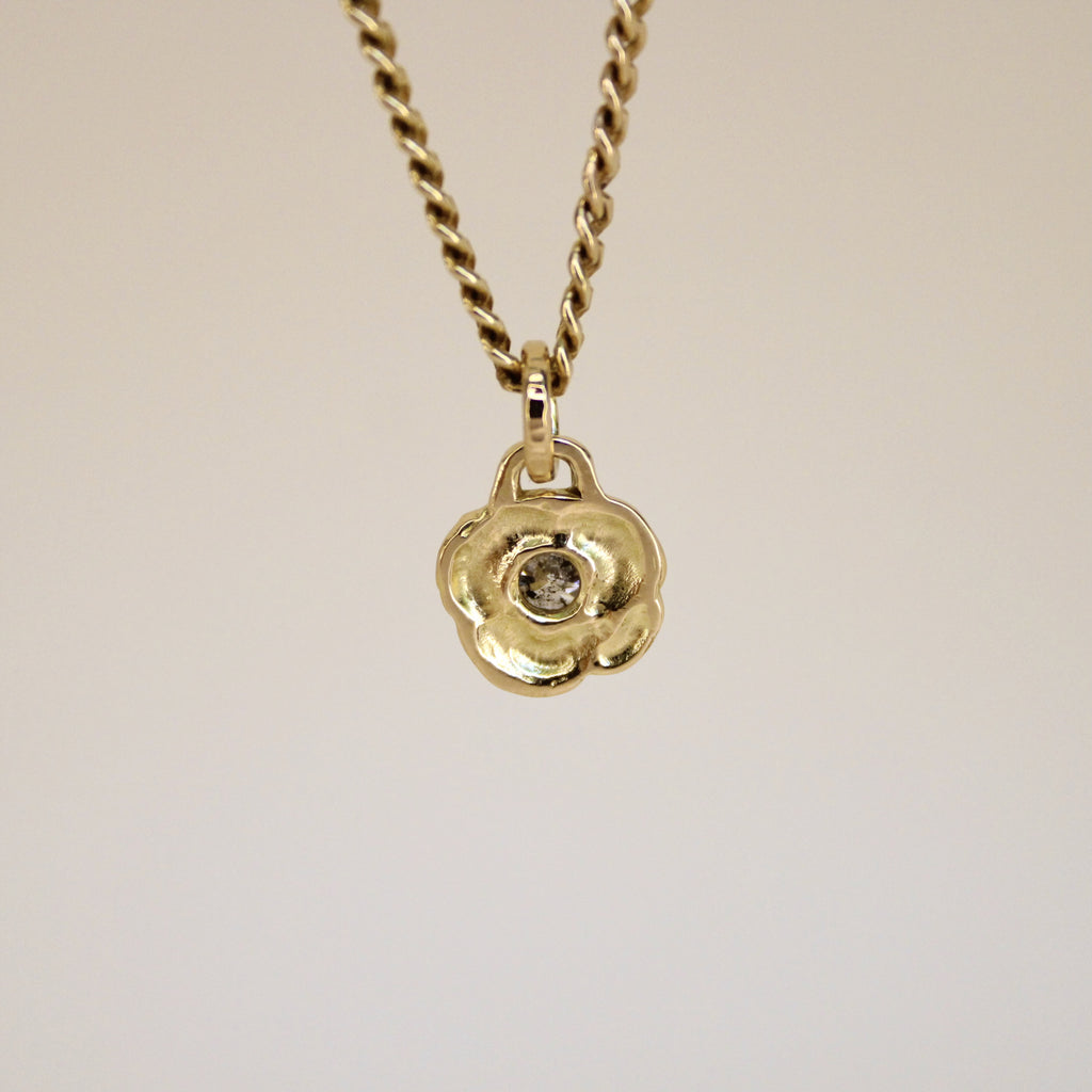 Cosmos Salt and Pepper Diamond 14k Pendant