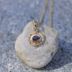 Spinel Tart 14k Pendant