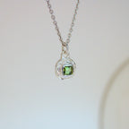 Forest Tourmaline Tart Sterling Silver Pendant