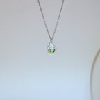 Forest Tourmaline Tart Sterling Silver Pendant