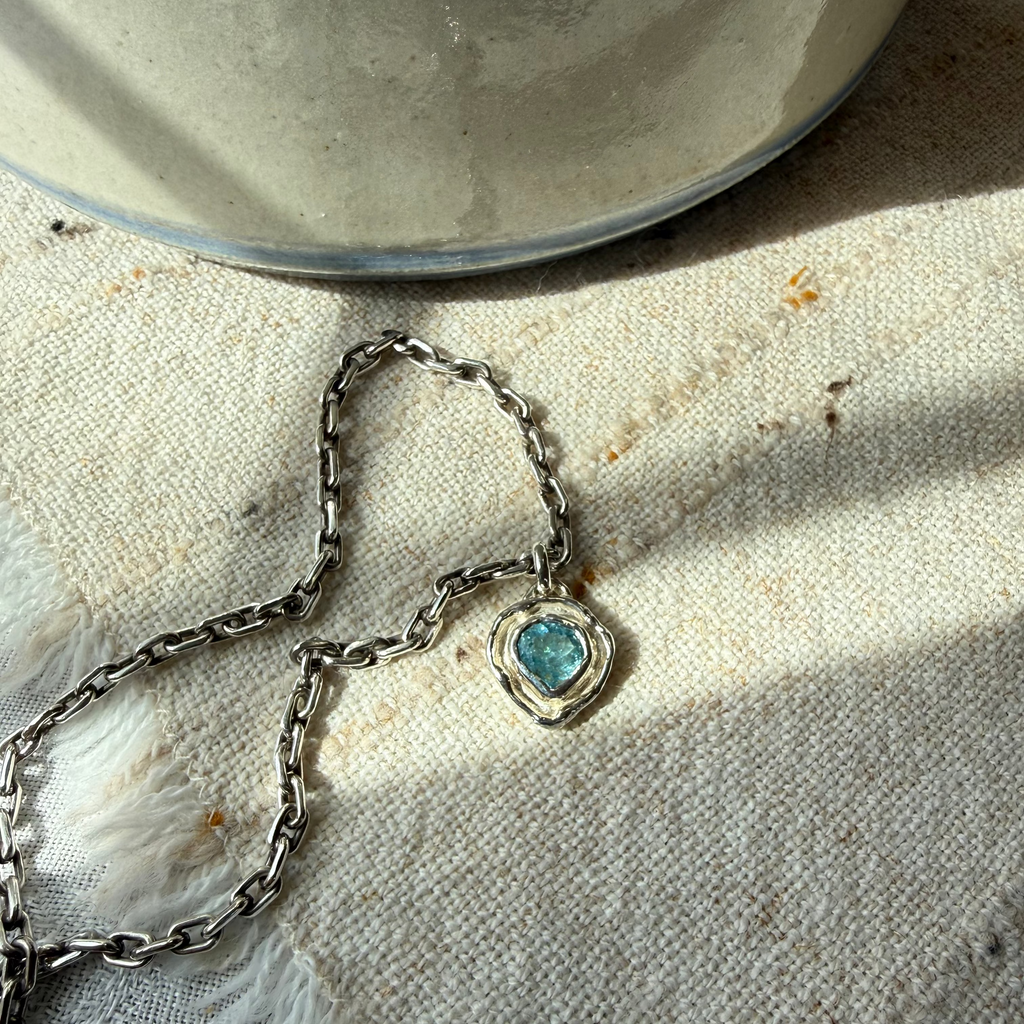 Kindra Pendant Moss Aquamarine