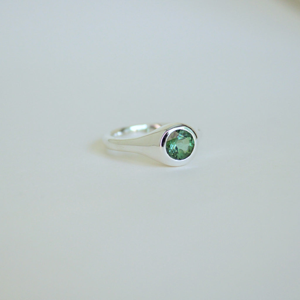 Portal Ring - Green-Blue Tourmaline
