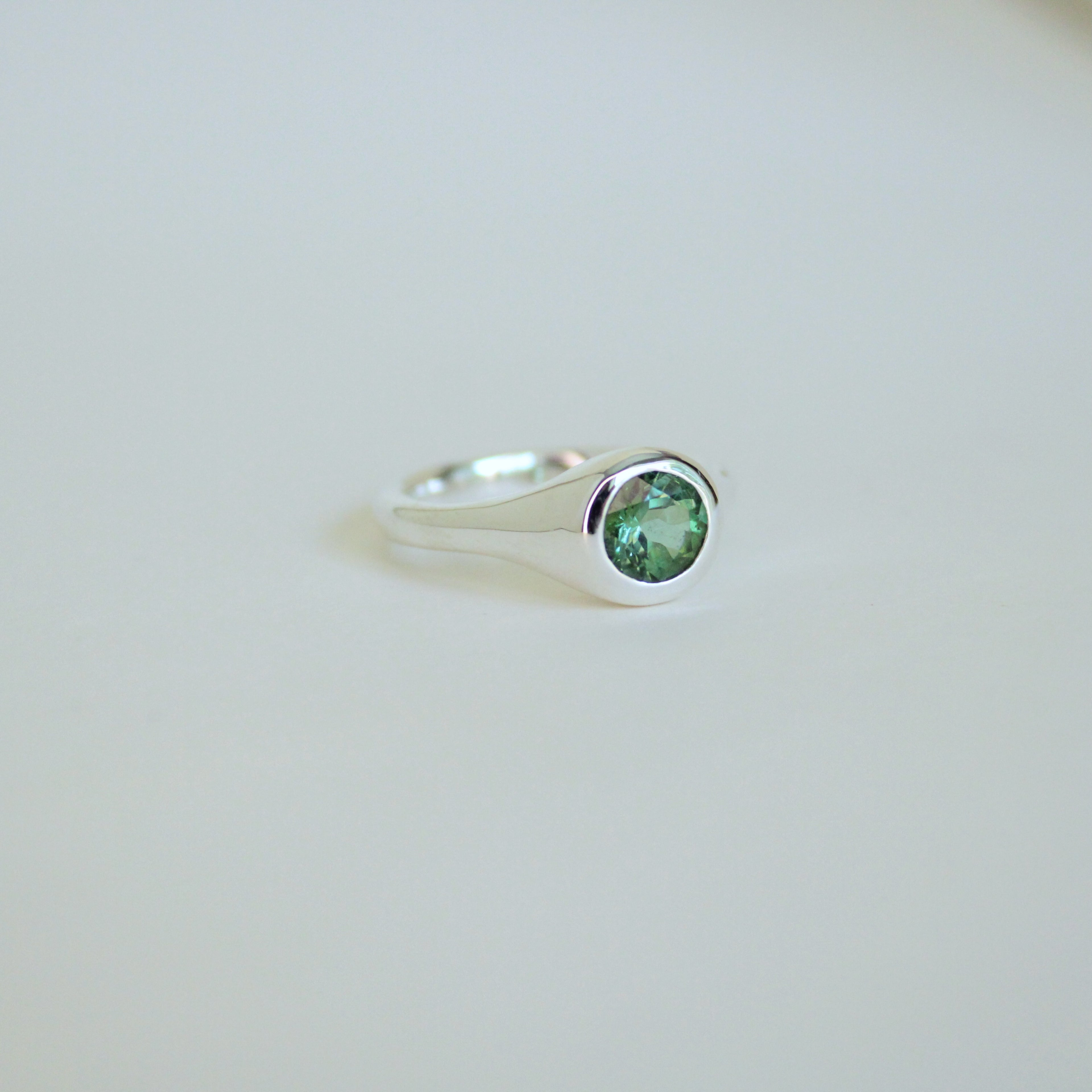 Portal Ring - Green-Blue Tourmaline