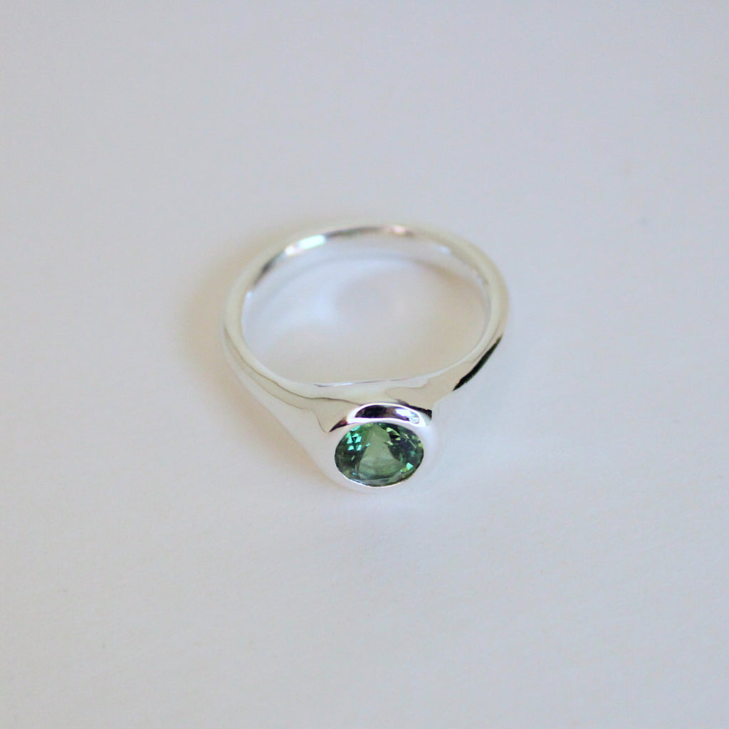 Portal Ring - Green-Blue Tourmaline