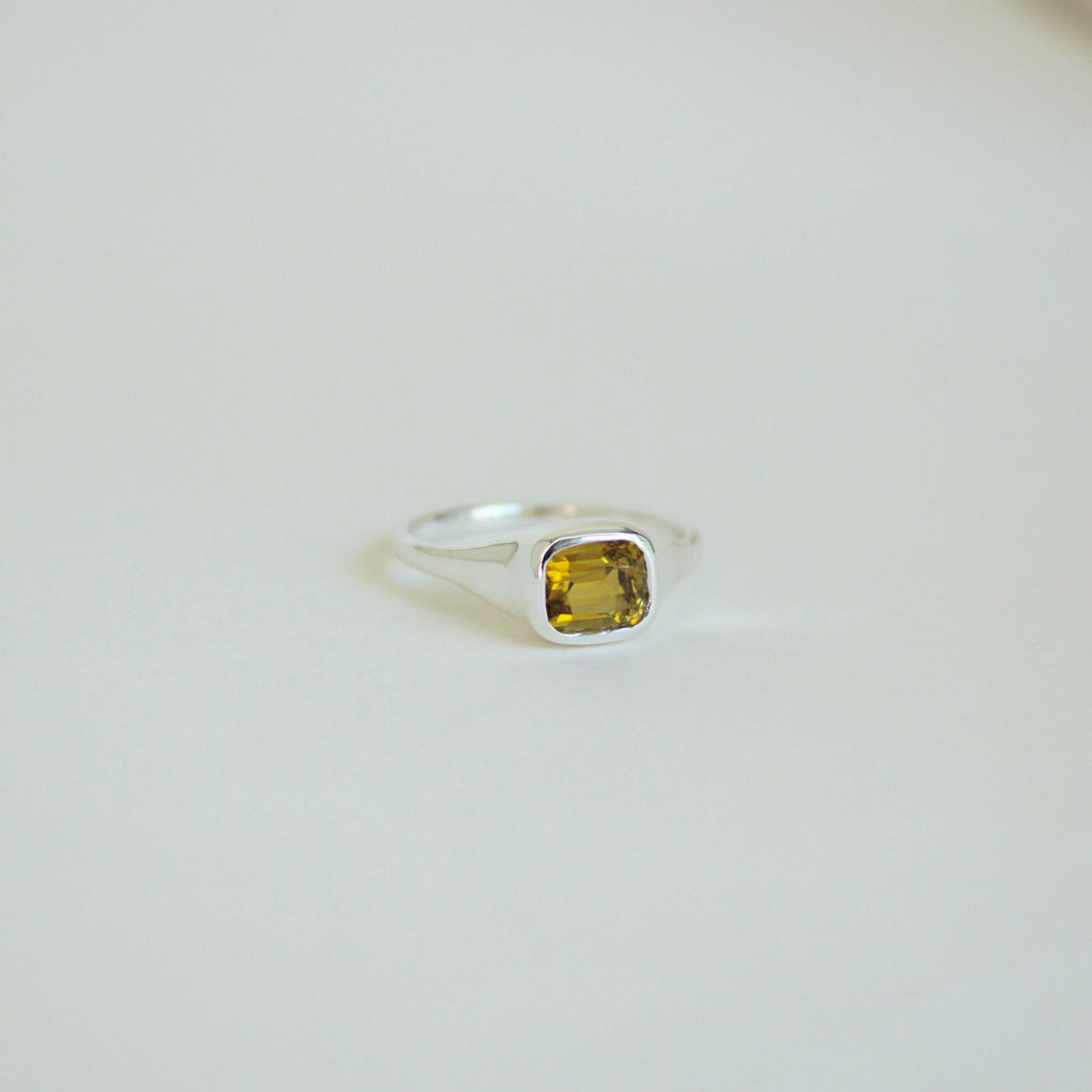 Portal Ring - Yellow Tourmaline