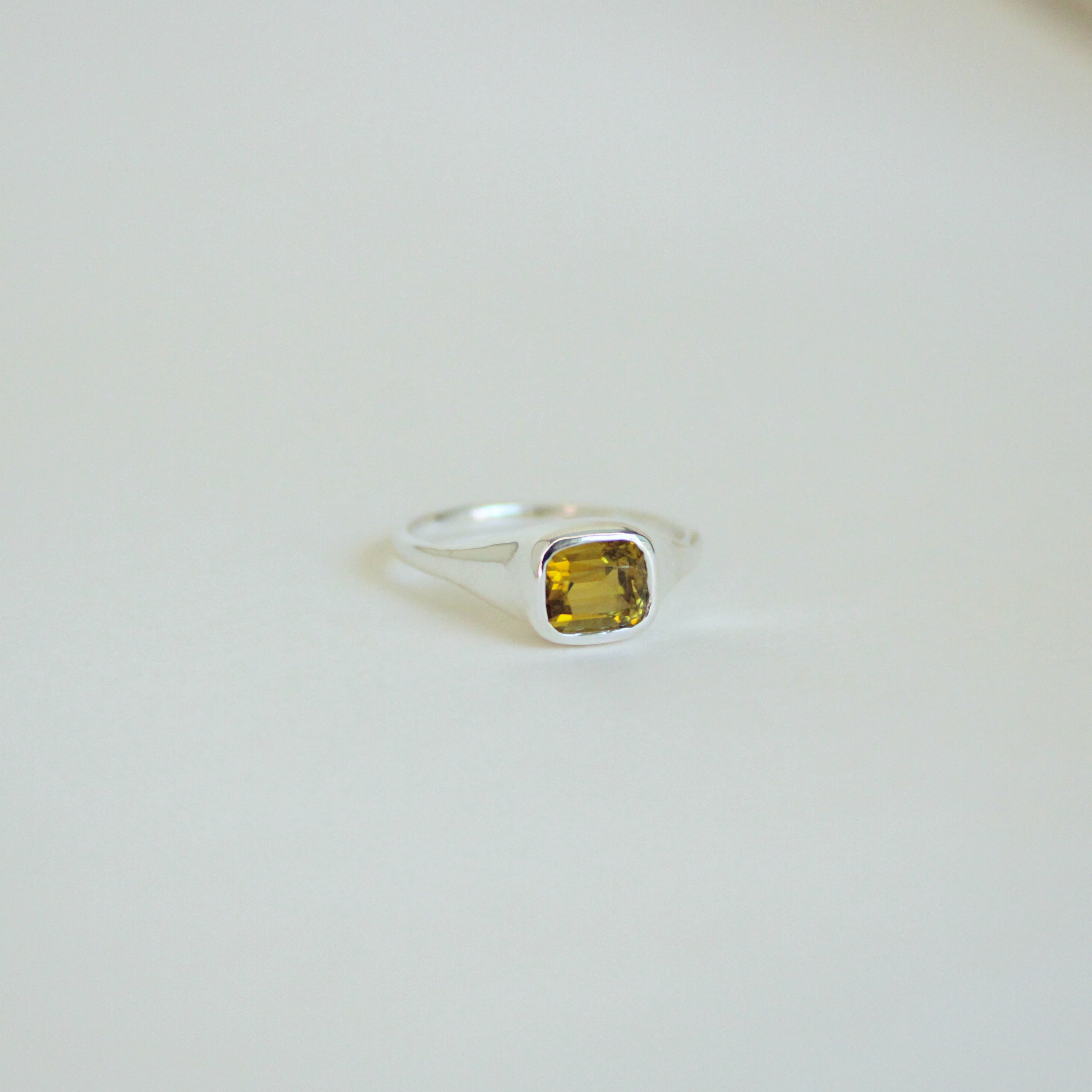 Portal Ring - Yellow Tourmaline