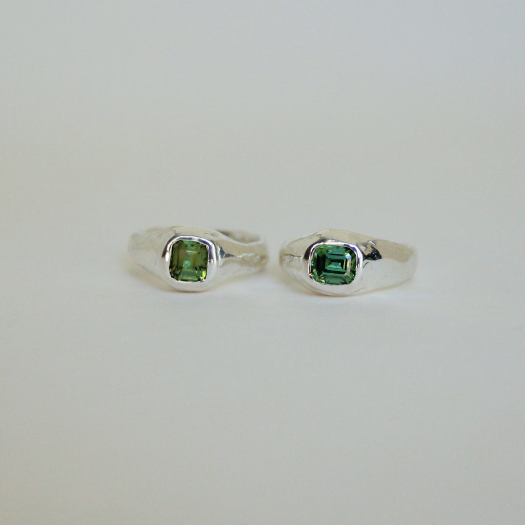 Sarn Ring Green Tourmaline - Horizontal