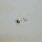Organic Stacker Green Tourmaline Ring - 2