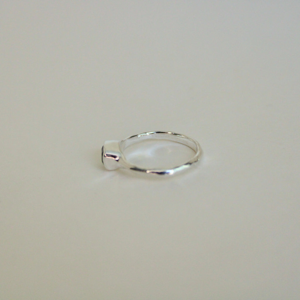 Organic Stacker Green Tourmaline Ring - 2