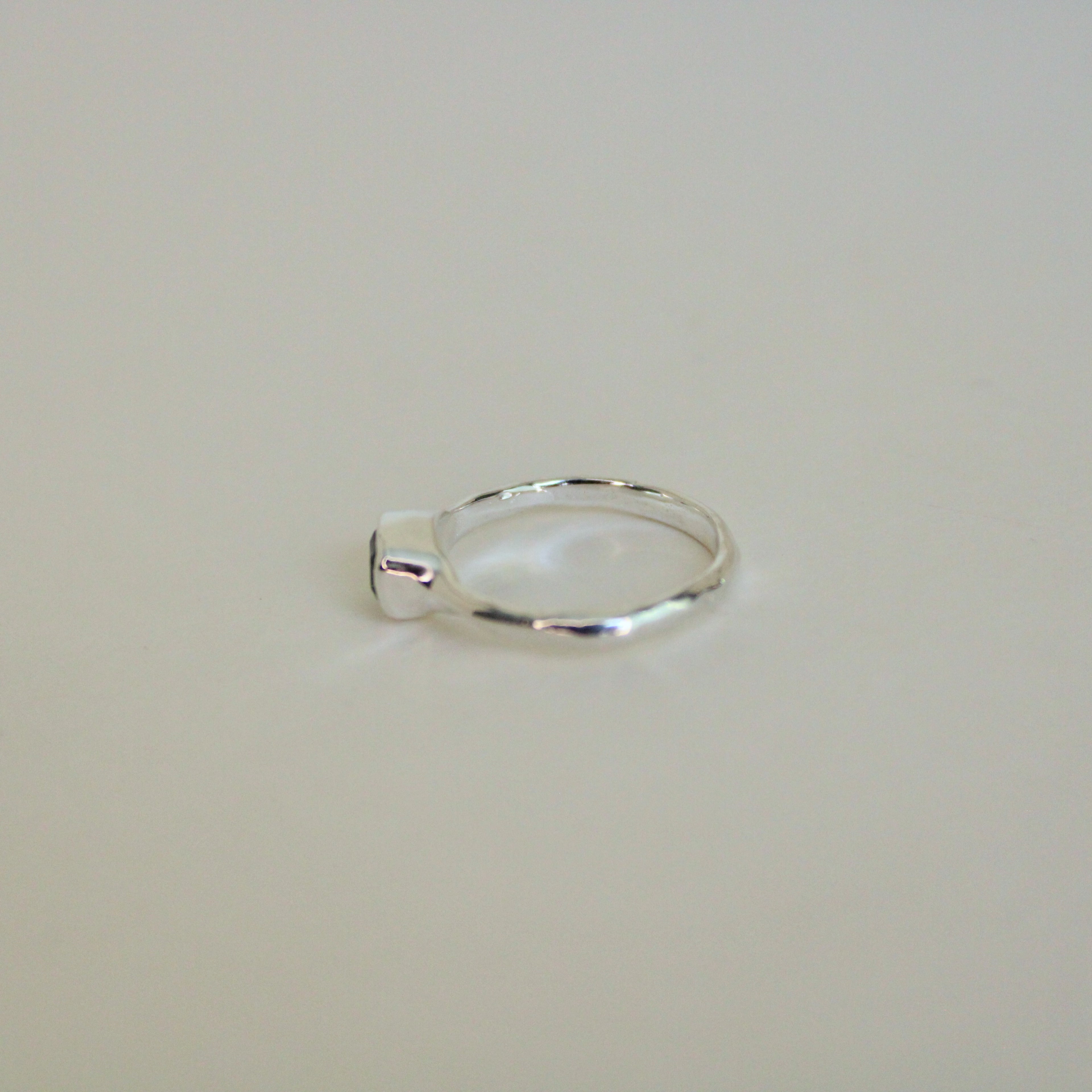 Organic Stacker Green Tourmaline Ring - 2
