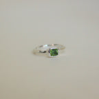 Organic Stacker Green Tourmaline Ring - 2