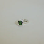 Organic Stacker Green Tourmaline Ring - 1