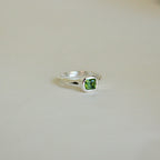 Organic Stacker Green Tourmaline Ring - 1