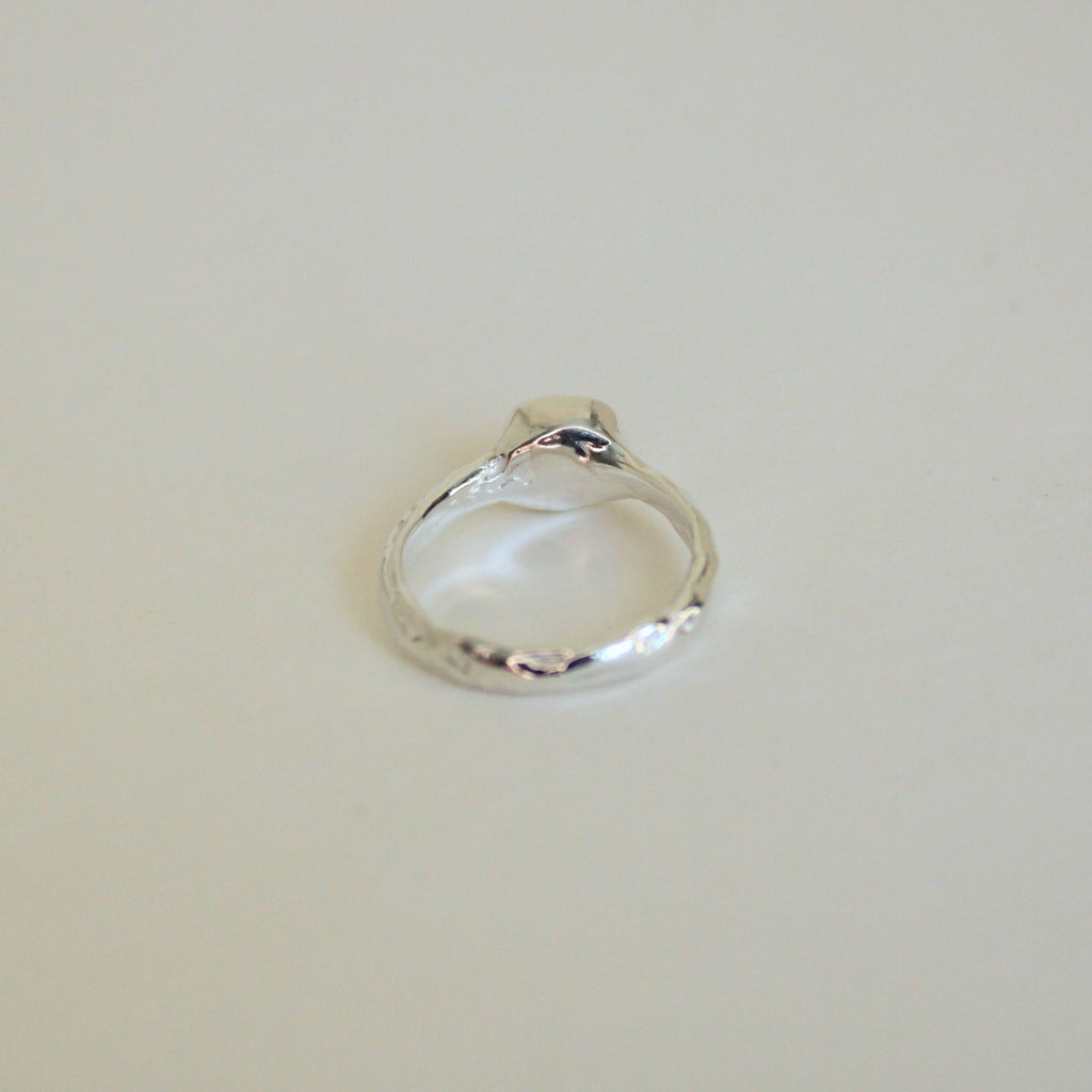 Organic Stacker Green Tourmaline Ring - 1