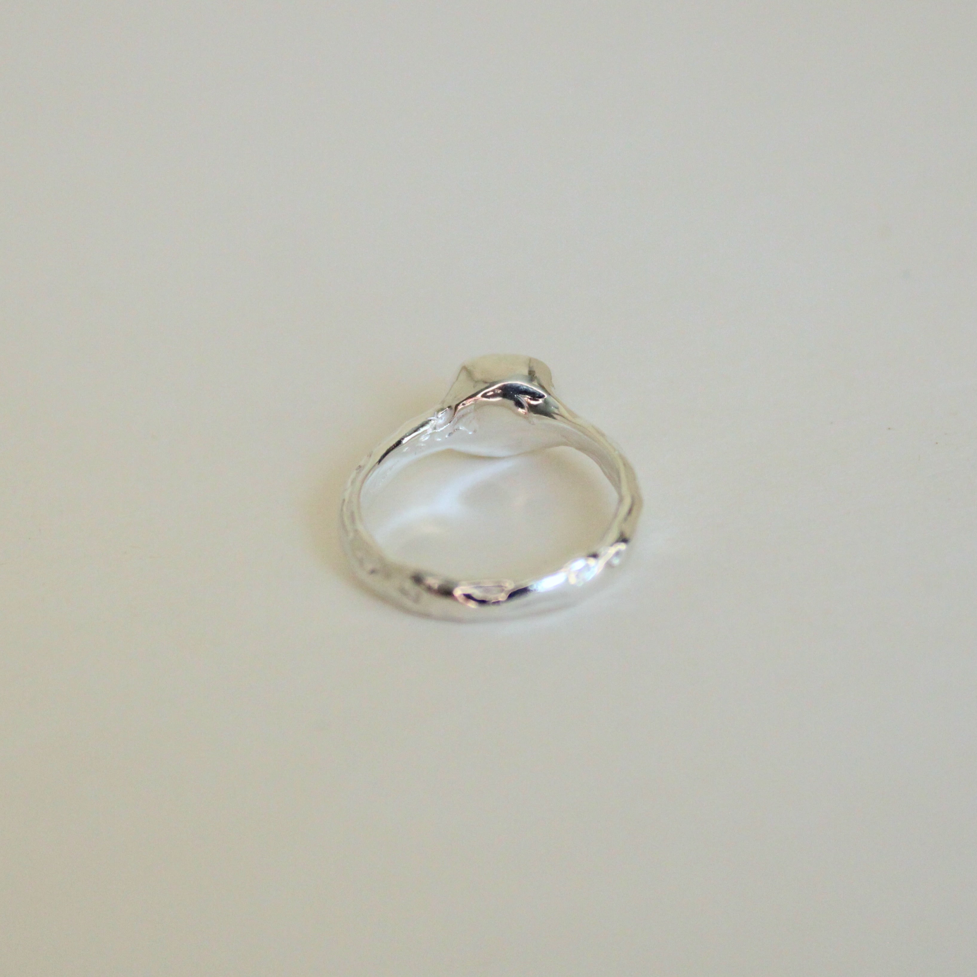 Organic Stacker Green Tourmaline Ring - 1