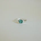 Organic Stacker Aqua Tourmaline Ring