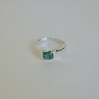 Organic Stacker Aqua Tourmaline Ring