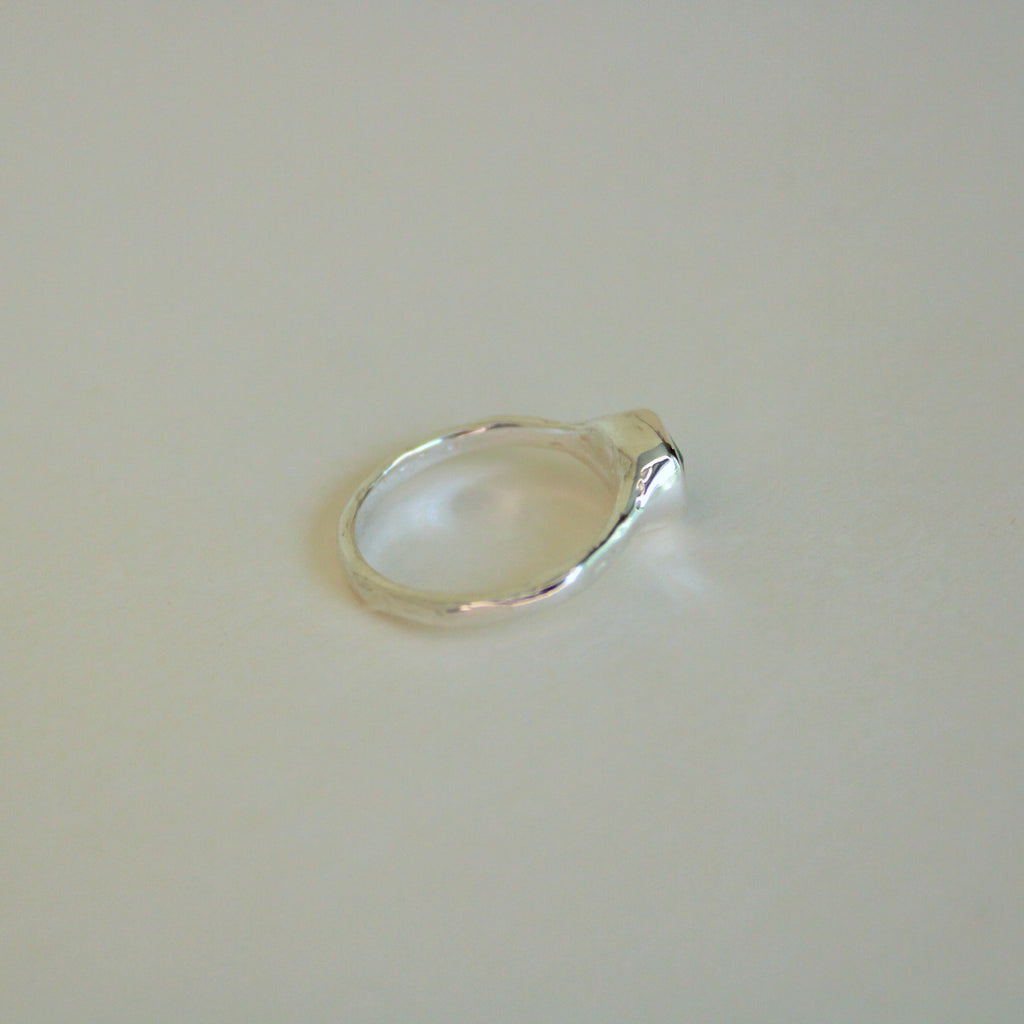 Organic Stacker Aqua Tourmaline Ring