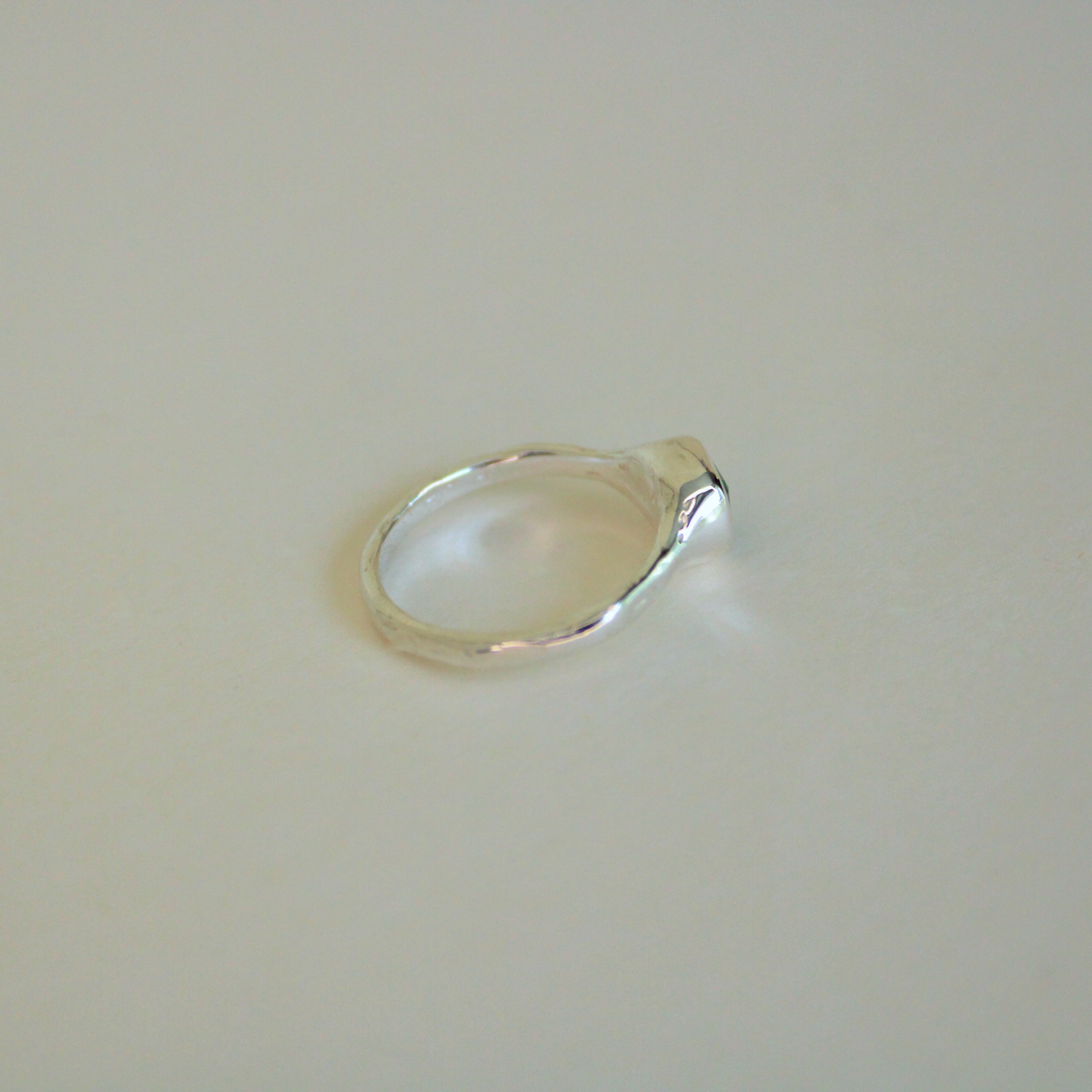 Organic Stacker Aqua Tourmaline Ring