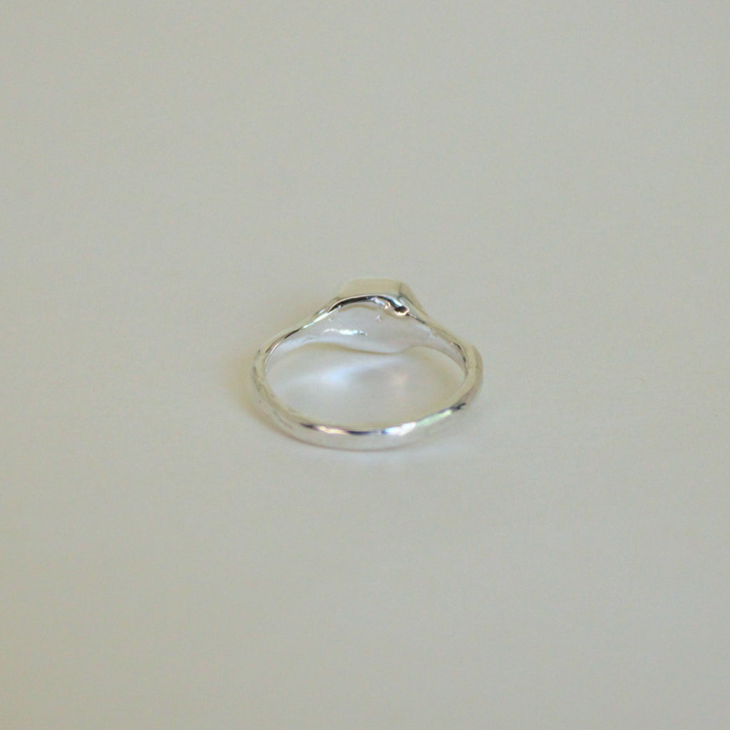 Organic Stacker Aqua Tourmaline Ring
