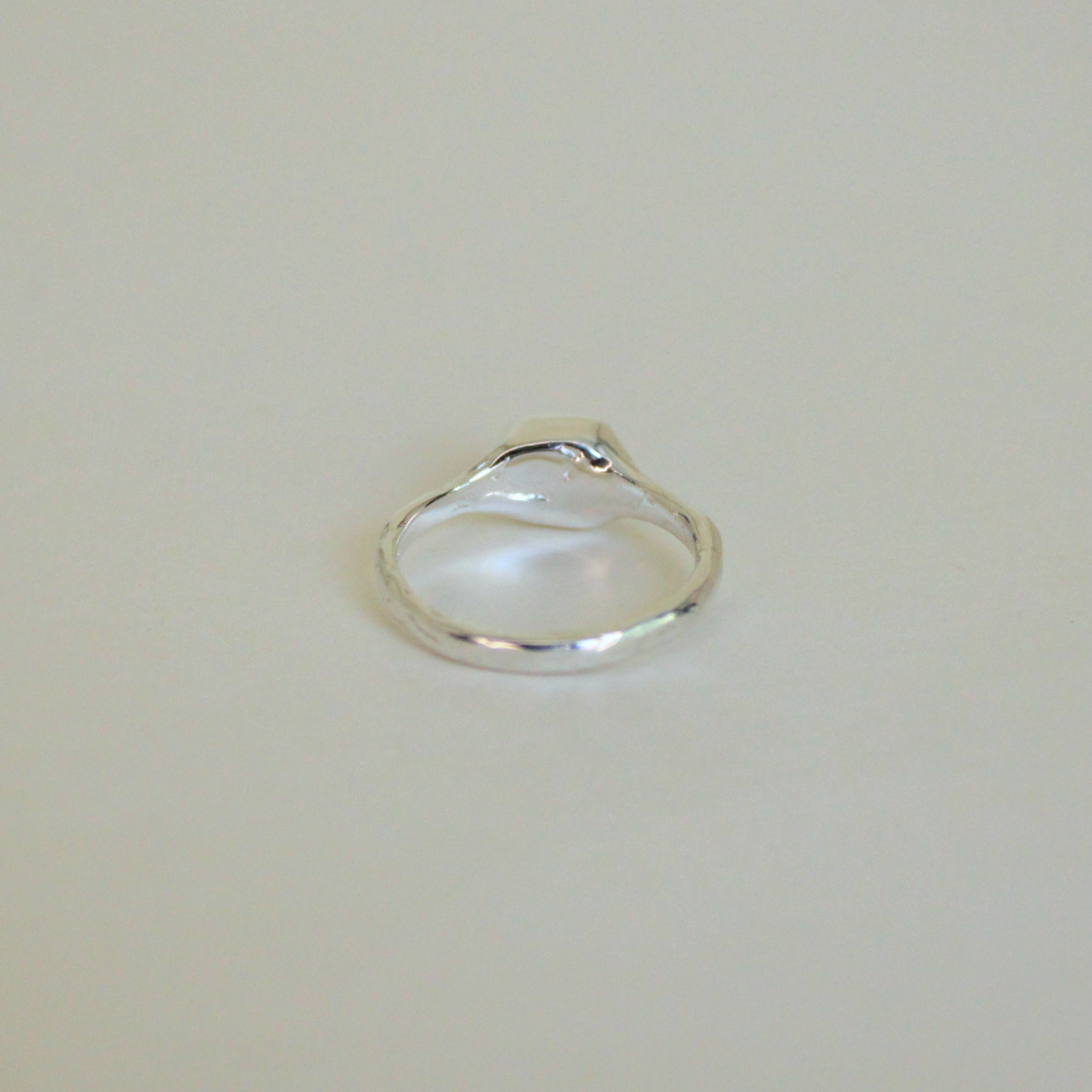 Organic Stacker Aqua Tourmaline Ring