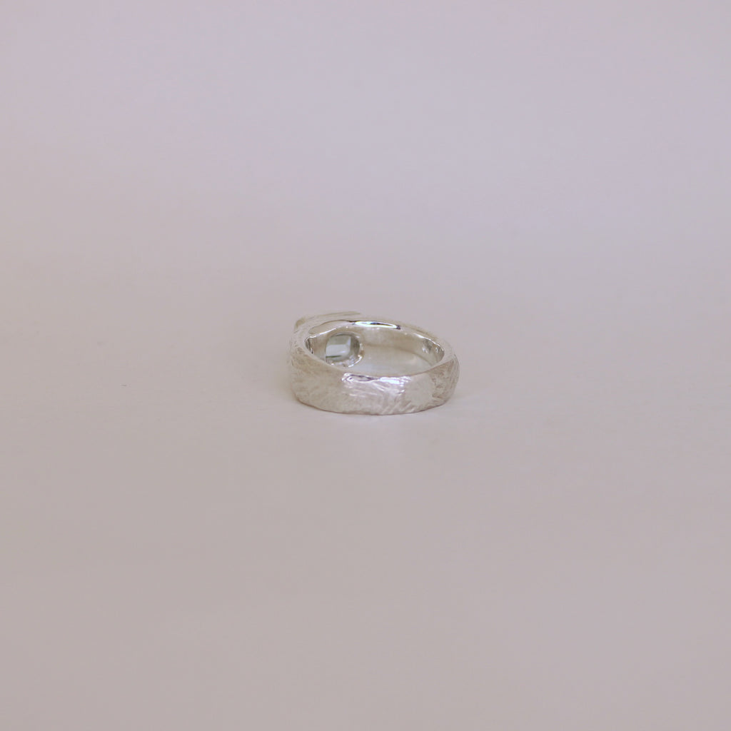 Carved Ring - Aquamarine
