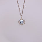 Aquamarine Tart Sterling Silver Pendant