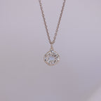 Aquamarine Tart Sterling Silver Pendant