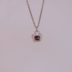 Cosmos Garnet Pendant Sterling Silver