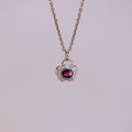 Cosmos Garnet Pendant Sterling Silver