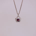Cosmos Garnet Pendant Sterling Silver