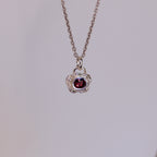 Cosmos Garnet Pendant Sterling Silver