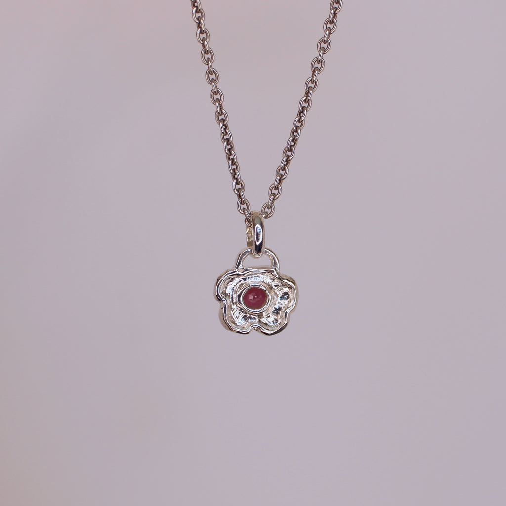 Cosmos Garnet Pendant Sterling Silver