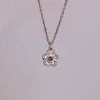 Cosmos Garnet Pendant Sterling Silver
