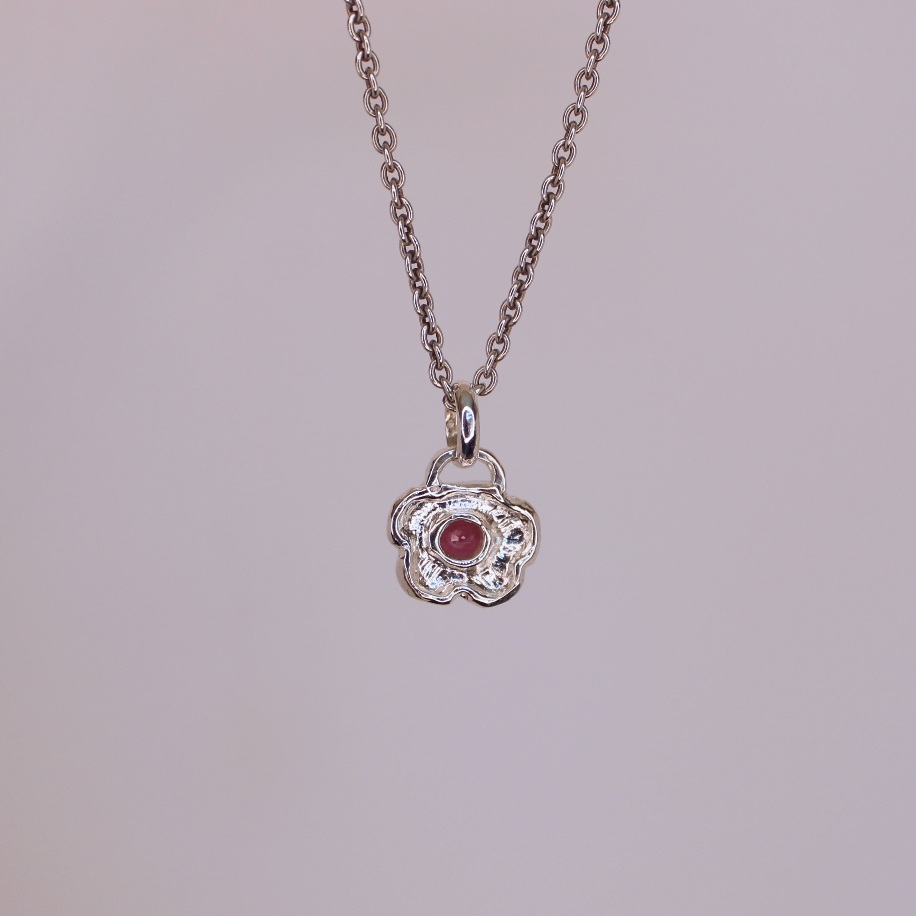 Cosmos Garnet Pendant Sterling Silver