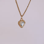 Kindra Aquamarine Pendant 14k