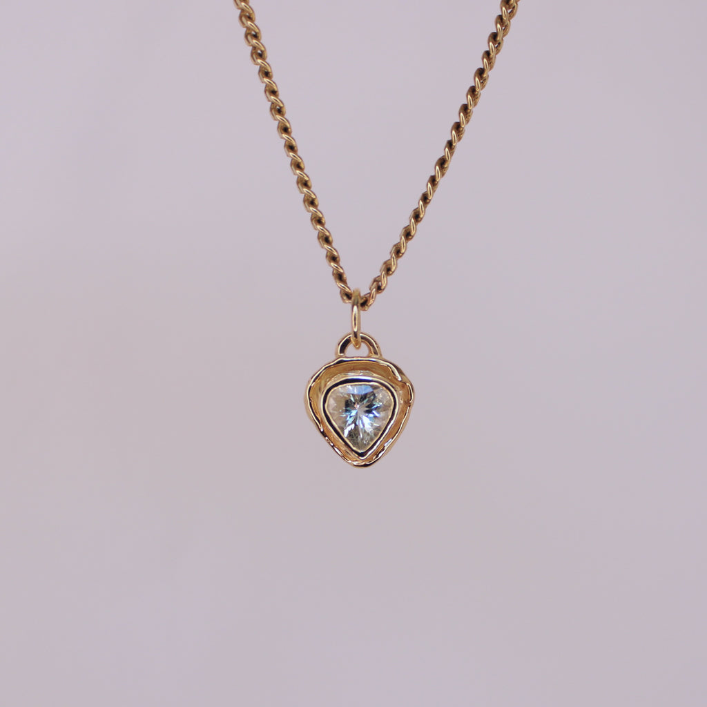 Kindra Aquamarine Pendant 14k