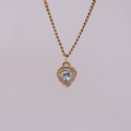 Kindra Aquamarine Pendant 14k