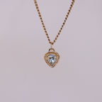 Kindra Aquamarine Pendant 14k