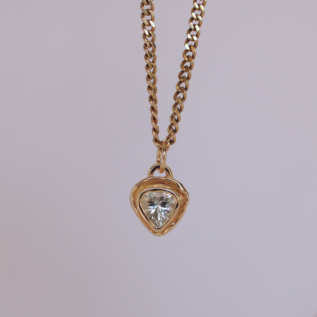 Kindra Aquamarine Pendant 14k
