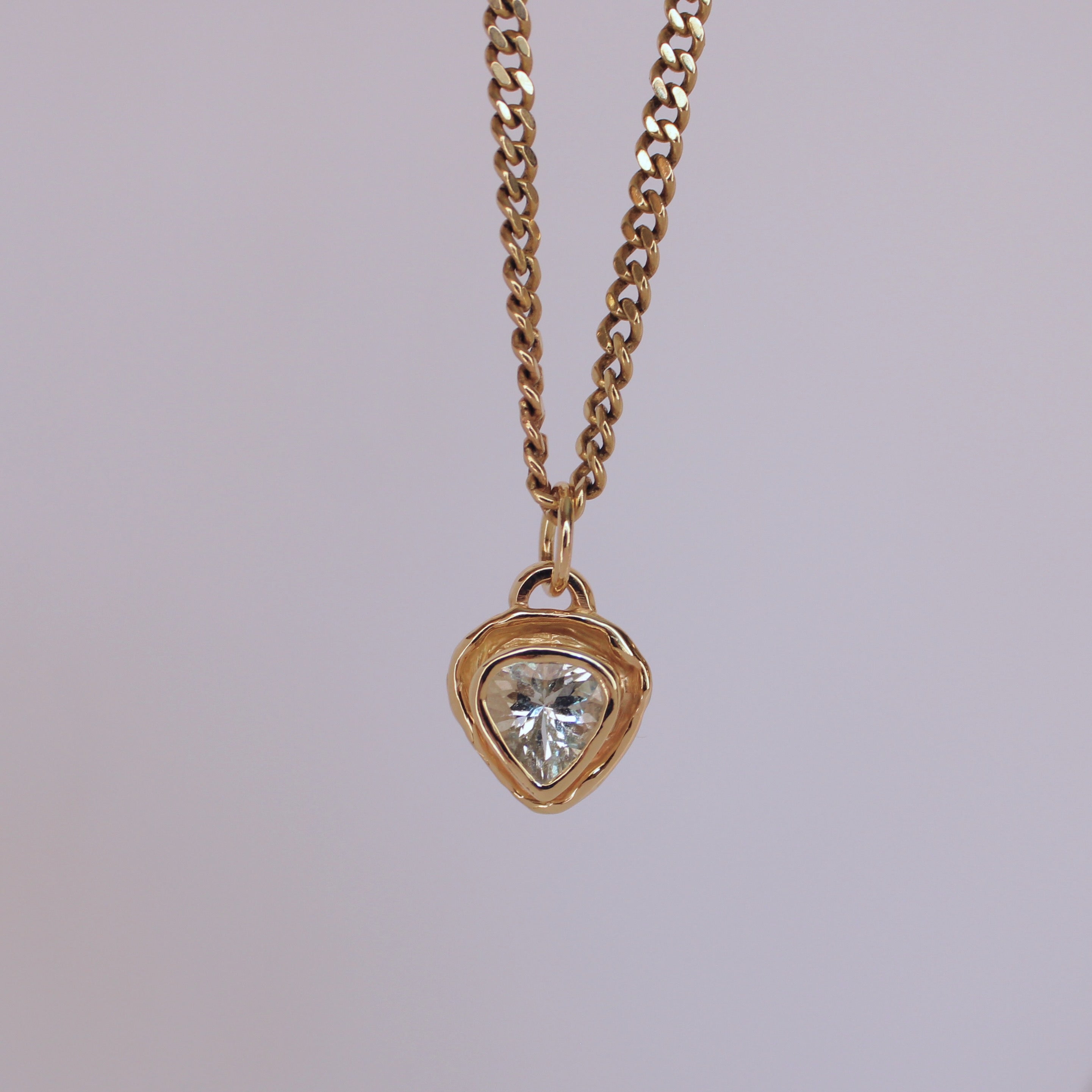 Kindra Aquamarine Pendant 14k